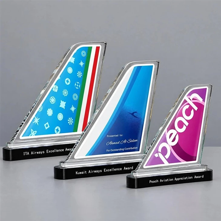 Glass Airplane Trophy Awards best