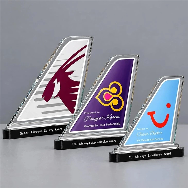 Glass Airplane Trophy Awards best